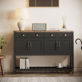 Modern Farmhouse Sideboard Buffet Cabinet with Drawers
