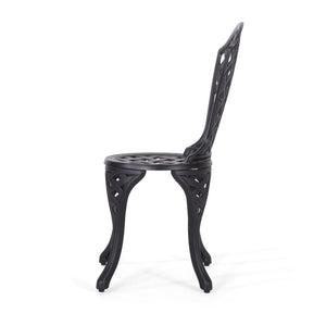 Bono Metal Bistro Set - Black