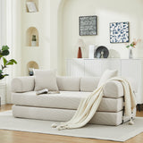 Folding Sofa Bed Convertible Couch with 2 Pillows