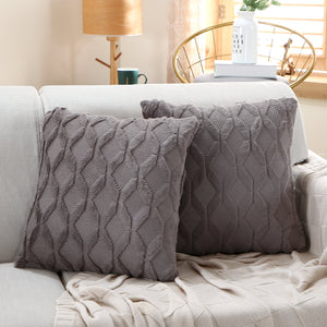 18"x18" Throw Pillow FULL set of cover and insert  Wide Variety of Colors reversable