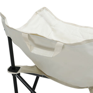 2 Pieces Outdoor Camping Chairs Folding / Portable, Comfortable Seating, Durable Steel Fram