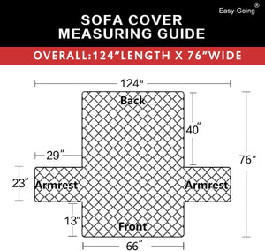 Water Resistant Reversible Couch Cover