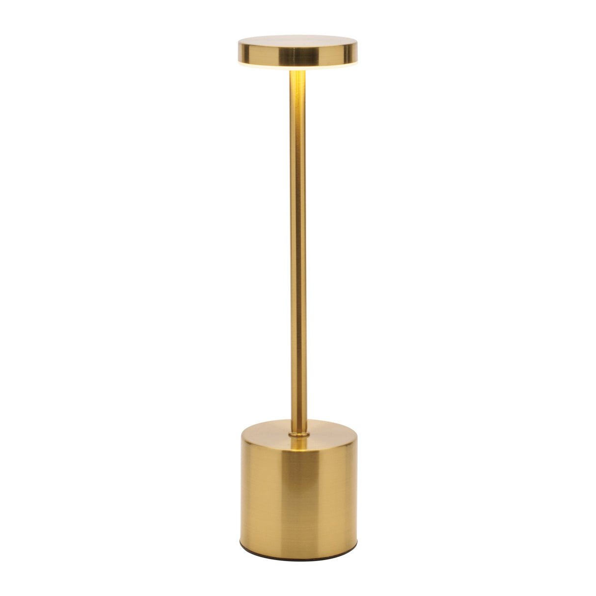 Modern Dimmable LED Touch Table Lamp 13.5"H; gold