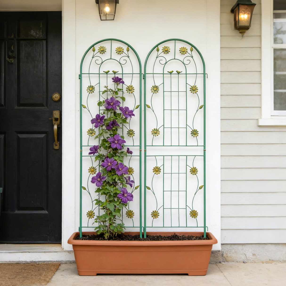 2 Pack Metal Garden Trellis 71" x 19.7"