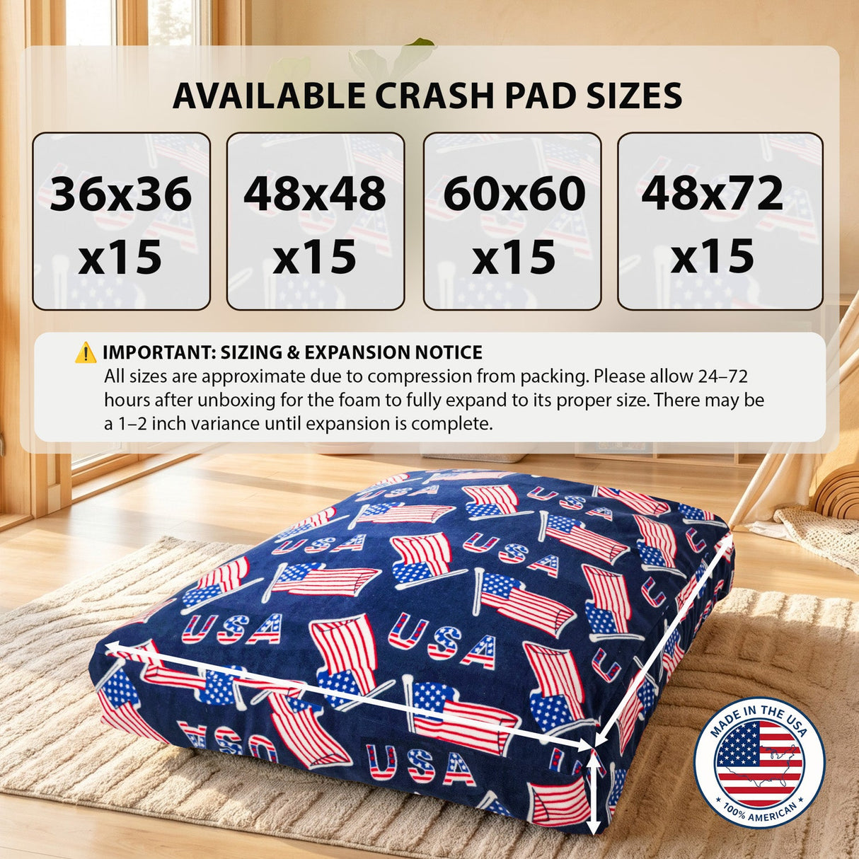 Sensory Crash Pad for Kids & Adults