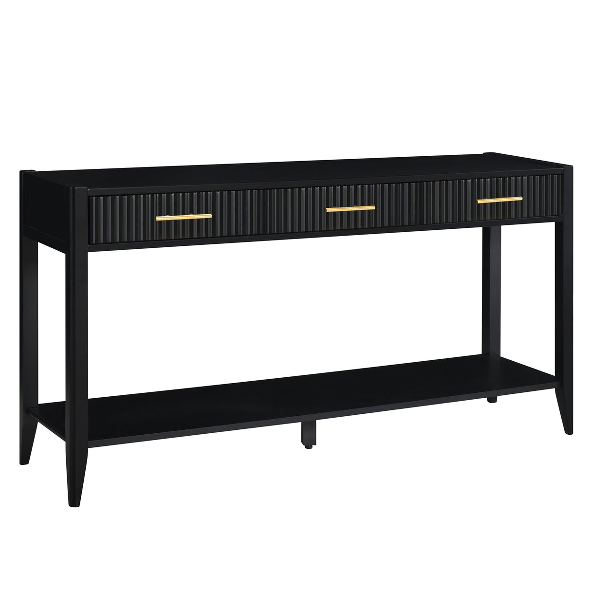 U_STYLE 60" Painted Console Table with 3 Drawers