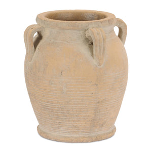 Rustic Terra Cotta Urn 9.5"H