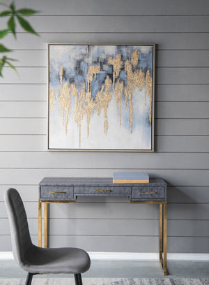 Nautilus Nightfall™ — Hand-Stretched Abstract Canvas Wall Art