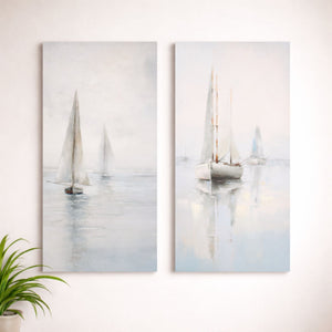 Canvas Sailboat Print (Set of 2)