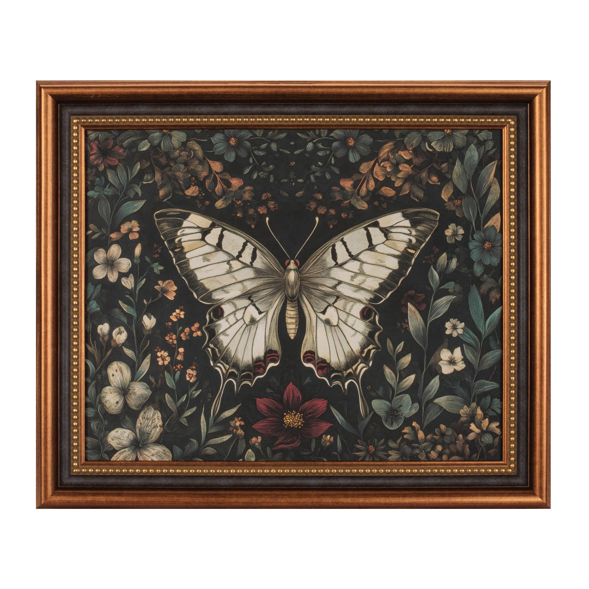 Framed Dark Academia Butterfly Print (Set of 2)
