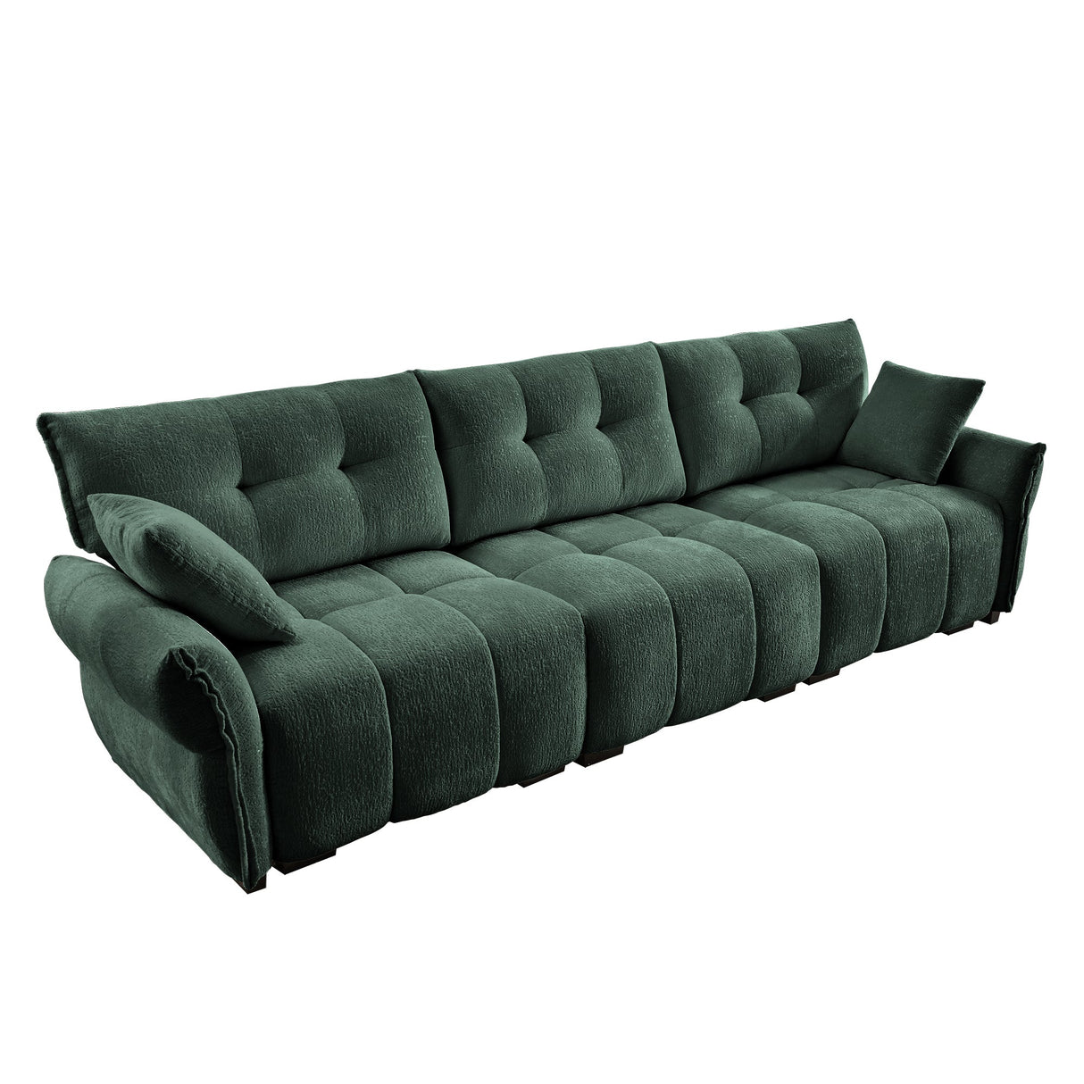 3-Seater Sofa Set with Pillows - Premium Chenille Design