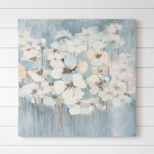 Dogwood Floral Canvas Art 24"SQ
