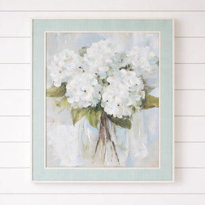 Framed Hydrangea Canvas Art 24"H