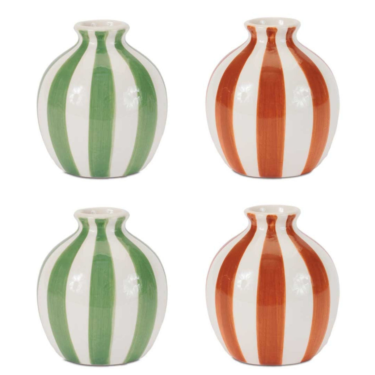 Striped Mini Bud Vase (Set of 4)