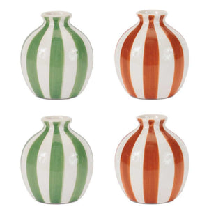 Striped Mini Bud Vase (Set of 4)