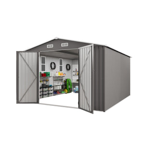 Outdoor Storage Shed With Lockable Doors