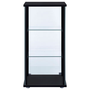 Callie - 3 Shelf Curio Cabinet - Black
