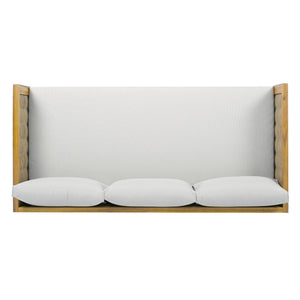 Claremont 3 Seater Daybed Teak Acacia Wood Water Resistant Cushions