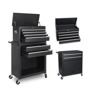 8-Drawer Rolling Tool Storage Cabinet with Detachable Top