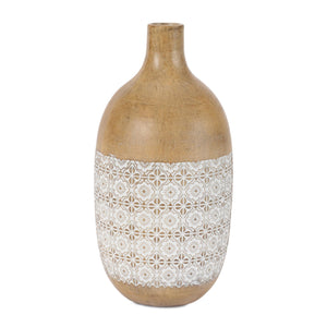 Embossed Pattern Decorative Vase