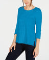Charter Club Petite Cotton Lace-Trim Top