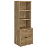 Geary - 3 Shelf Bookcase With USB Charging And Lockable Top Drawer