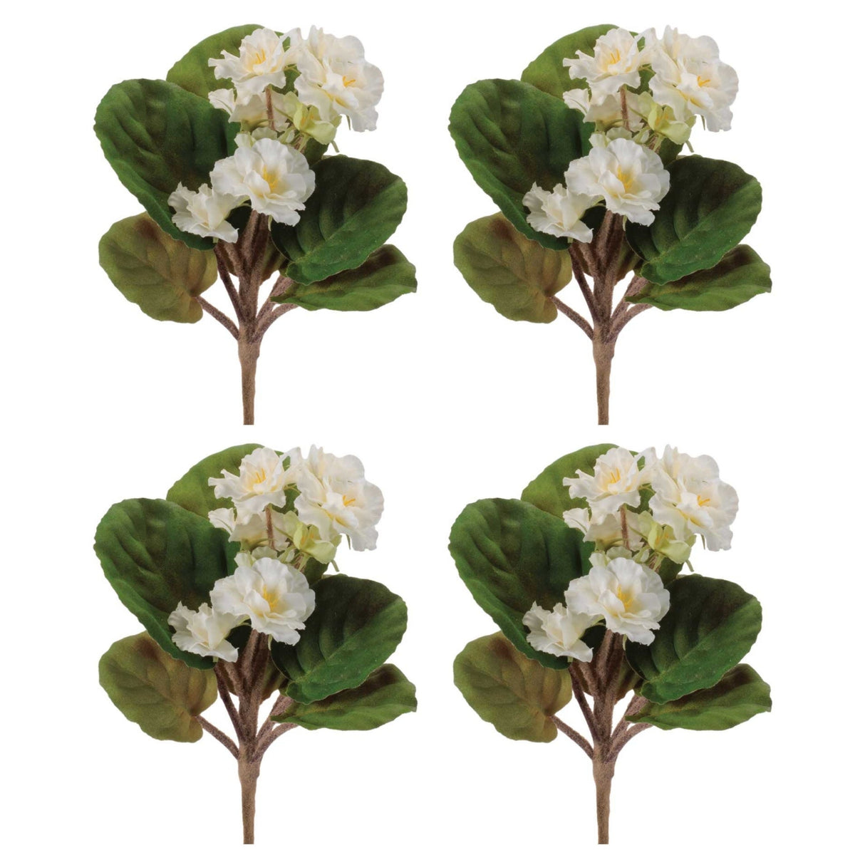 African Violet Flower Bush (Set of 4)