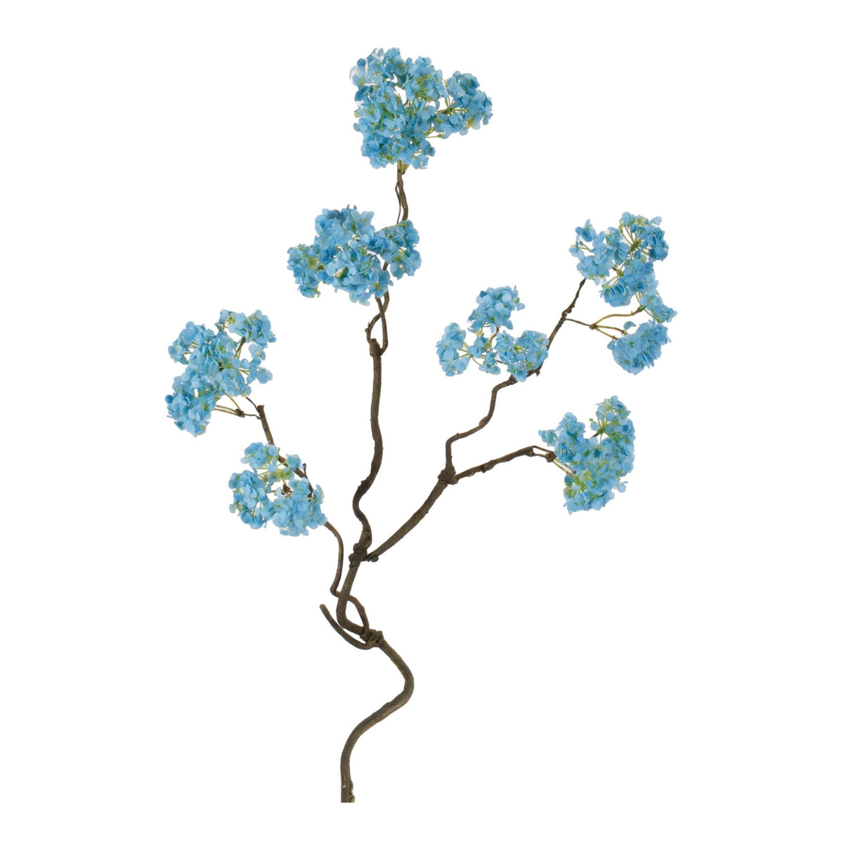 Blue Floral Twig Stem Set of 4