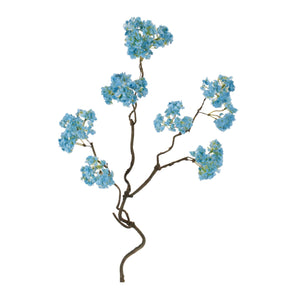 Blue Floral Twig Stem Set of 4