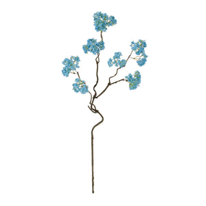 Blue Floral Twig Stem Set of 4
