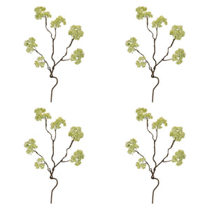 Blue Floral Twig Stem (Set of 4)