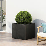 21.5' L Outdoor Magnesium Oxide Planter in Black