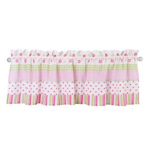 Greta Floral Stripe Pink Real Patchwork Cotton Reversible Quilt Bedding Set