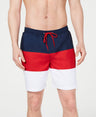Club Room Men's Colorblocked Swim Trunks