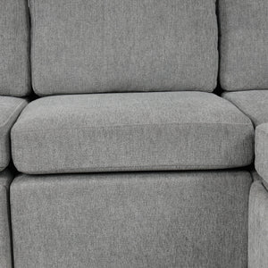 Sectional Sofa Convertible Pull-Out Bed With Storage Ottoman & USB Ports