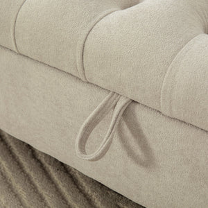 65.75" Wide Modern Upholstered Storage Bench