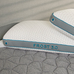 BedGear Frost Pillow 3.0 Cooling King Pillow with Dual-Sided Support - White