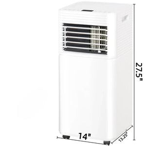 4-in-1 Versatile Mobile Air Conditioner with LED Display - Black & White