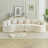 Curved Sectional Sofa - 111.5-inch Oversized Modern Design
