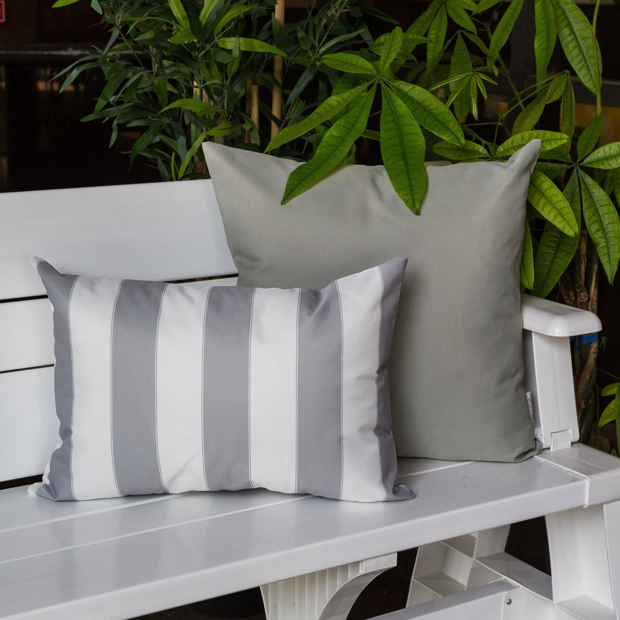Horizon Stripe Pillow 14" x 20" - Outdoor & Indoor Set of 2