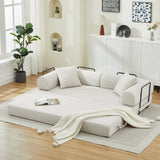 Folding Sofa Bed Convertible Couch with 2 Pillows