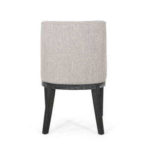 Modern Dining Chair With Durable Fabric Upholstery And Sturdy Wooden Frame (Set of 2)