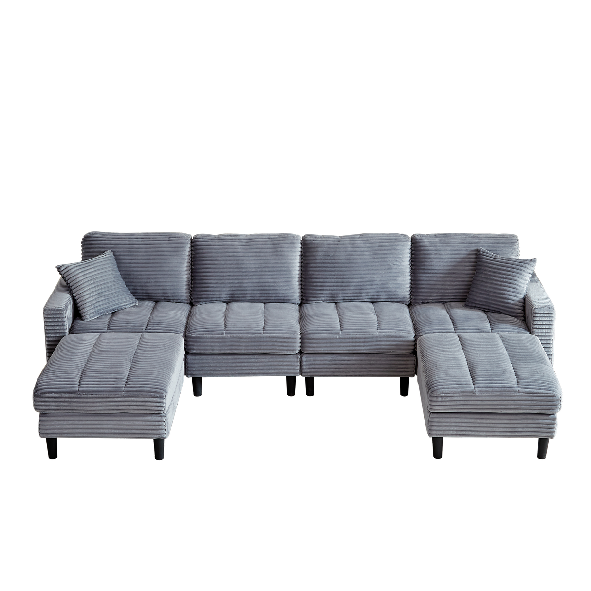 The Beverly Corduroy U-Shaped Sectional Sofa