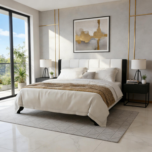 King Size Bed Frame Black and White