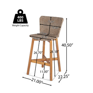 Lymington Outdoor Bar Stool (Set of 2)