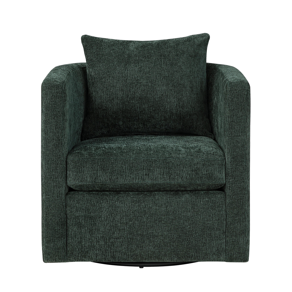 Sutton Light Grey Performance Fabric Swivel Barrel Chair
