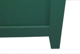 59in Green Accent Cabinet with 4 Doors Mid Century Modern Pantry Cabinet
