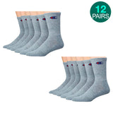 12-Pack-Champion-Crew-Socks-Grey-Socks