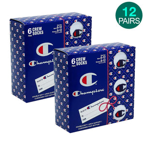 12-Pack Champion Crew Socks
