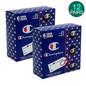 12-Pack Champion Crew Socks
